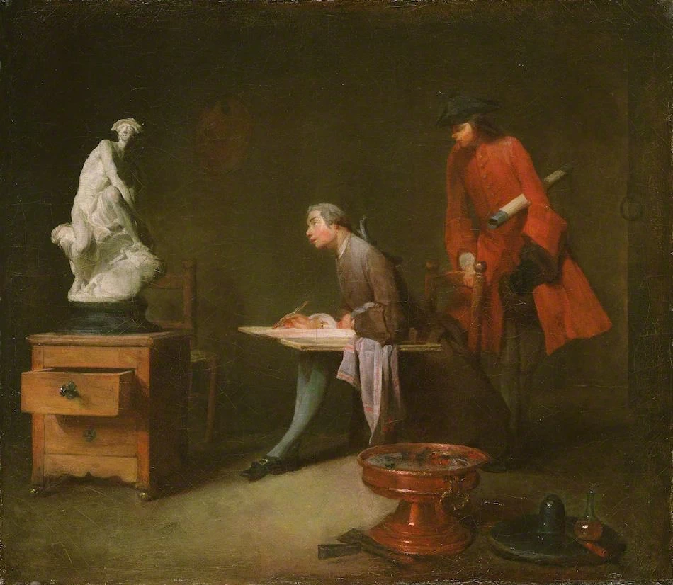 Jean Siméon Chardin - La lezione di disegno, Tokyo Fuji Art Museum